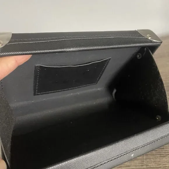 Lord Culture Women Black With Metal Hardware Hard Case Bag Crossbody - Picture 7 of 11